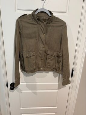 LOFT Olive Utility Jacket